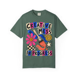 Creative Mess Art Collage Tee – Dark Colors